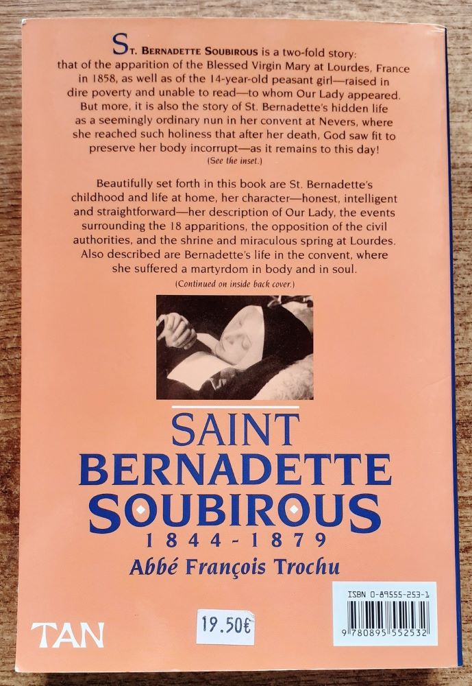 Saint Bernadette Soubirous 1844 - 1879