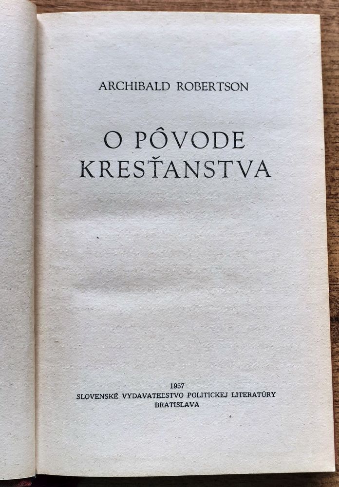 O pôvode kresťanstva