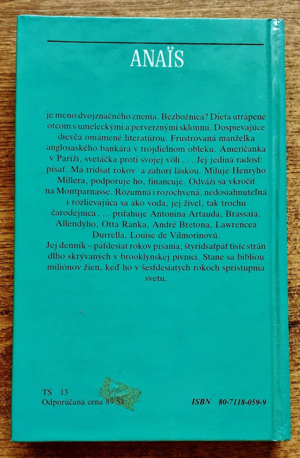 Anais Ninová s maskou a bez nej