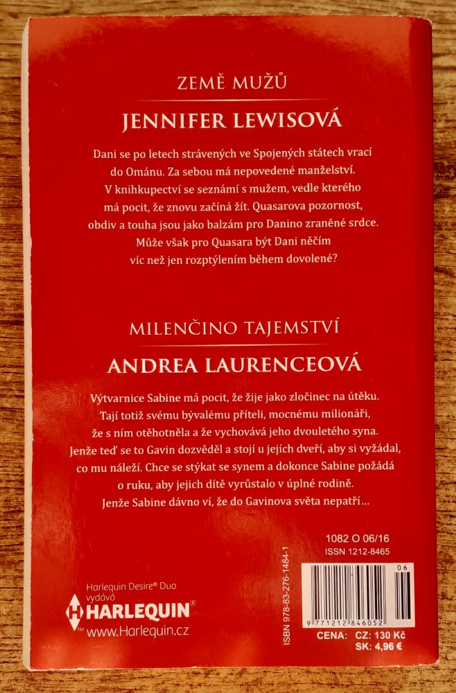 Země mužú - Lewisová / Milenčino tajemství - Laurenceová