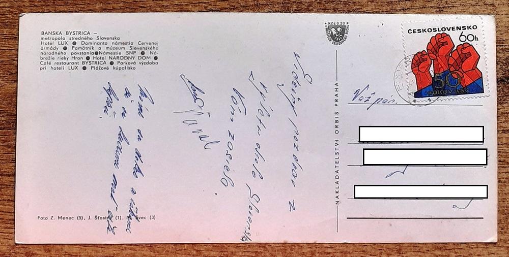 Pozdrav z Banskej Bystrice - 1971