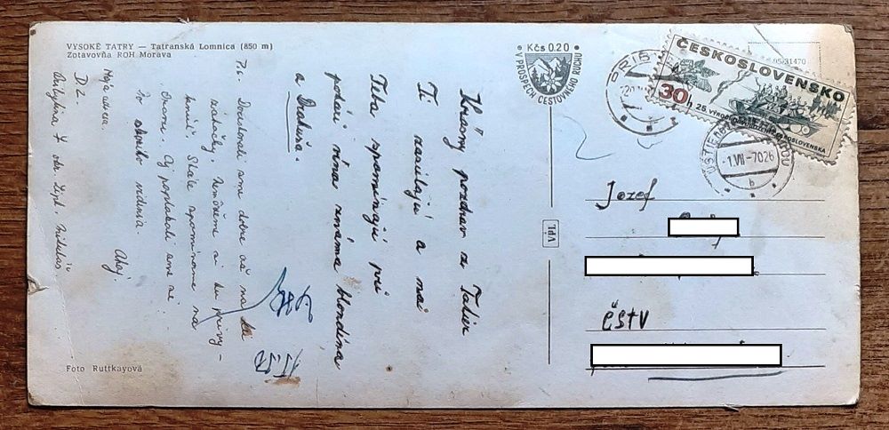 Tatranská Lomnica - Zotavovňa ROH Morava - 1970