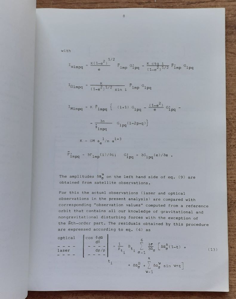 Groupe de recherches de geodesie spatiale / Marec 1976