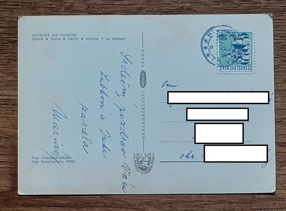 Hluboká nad Vltavou - Zámek - 1970