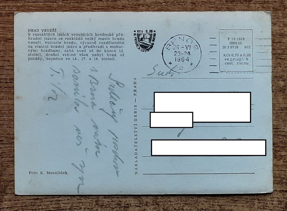 Hrad Veveří - 1964