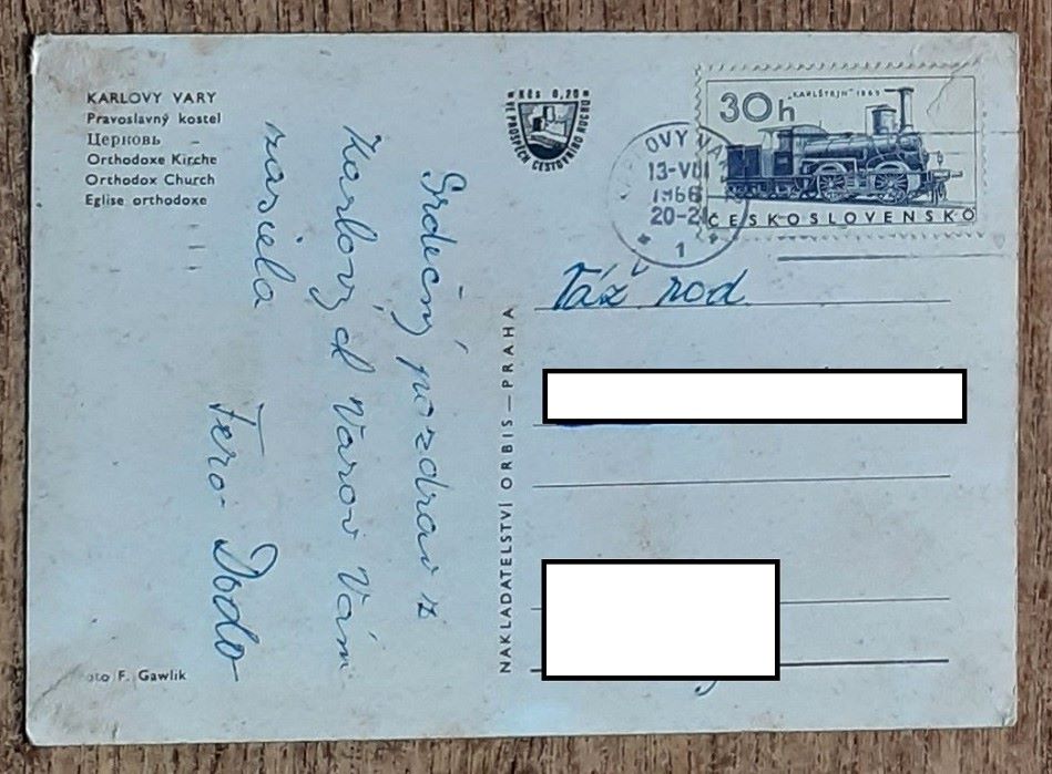 Karlovy Vary - Pravoslavný kostel - 1966