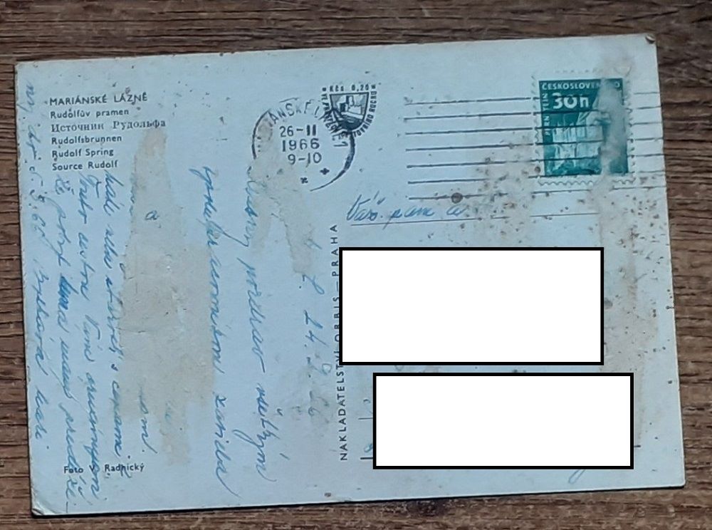 Mariánské lázně - Rudolfúv pramen - 1966