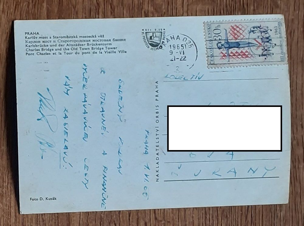 Praha - Karlúv most a Staroměstská mostecká věž - 1965