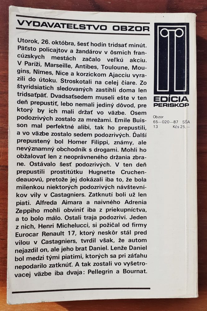 Storočie šakalov / špionážna kniha