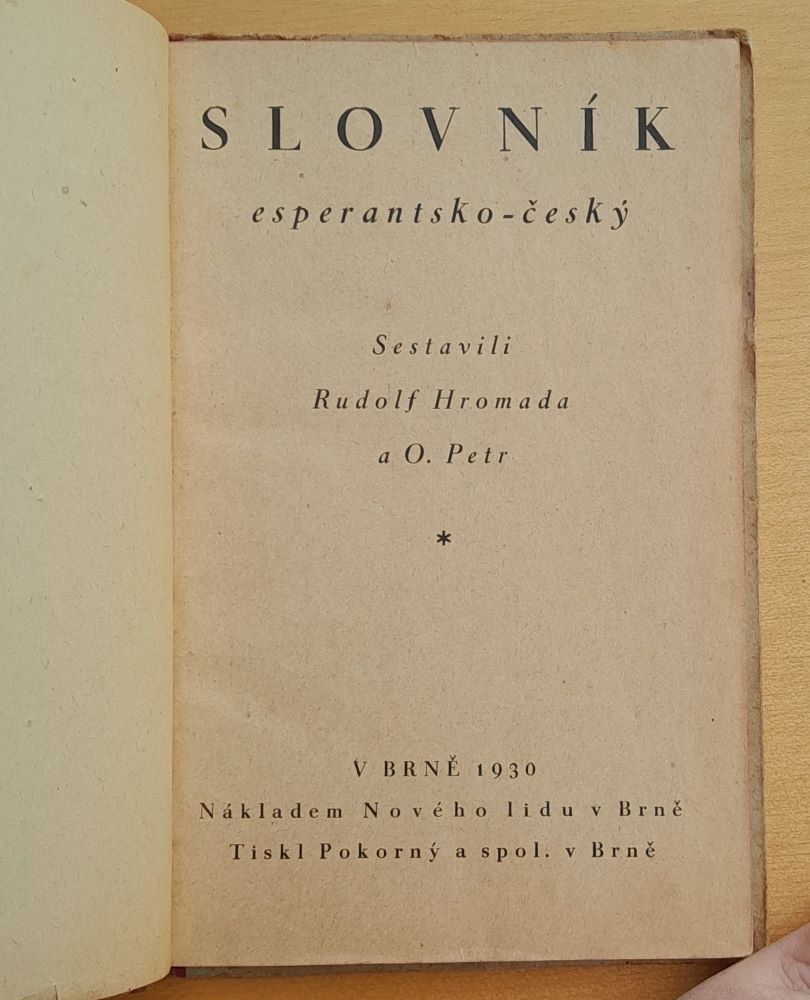 Esperantsko-český slovník 