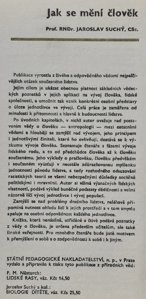 Jak se mění člověk