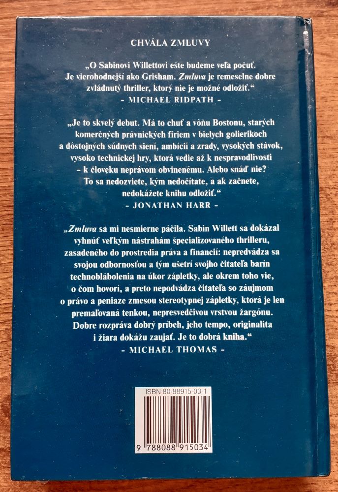 Zmluva / Sabin Willett