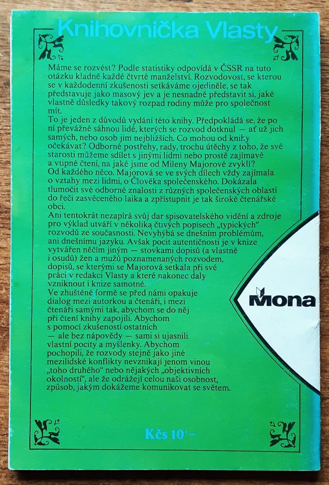 Vy se chcete rozvést? 