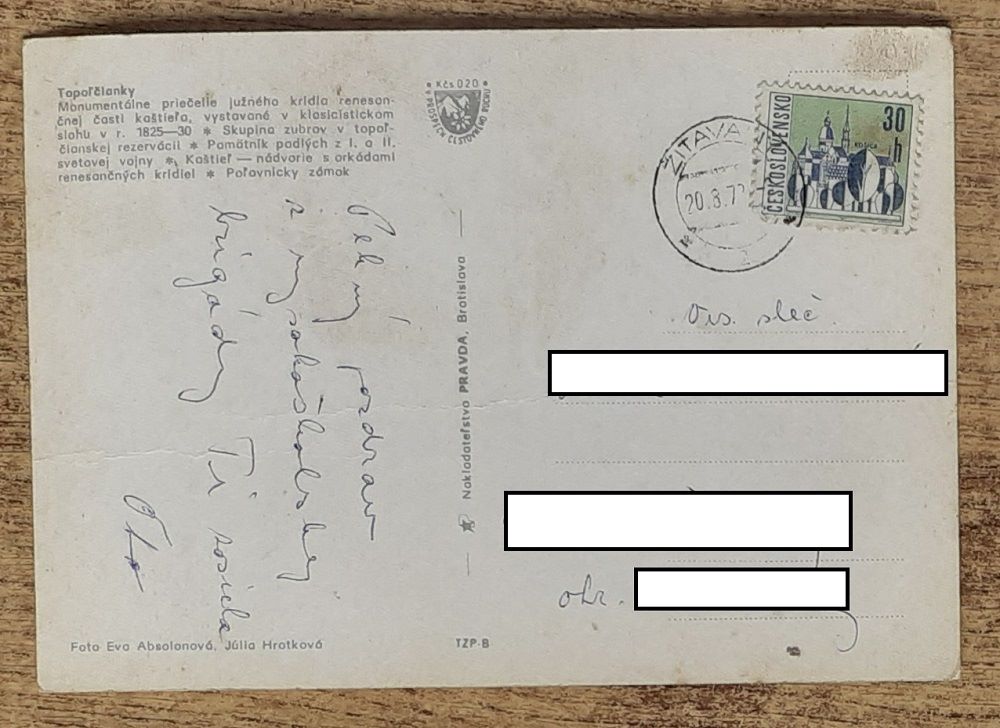 Topoľčianky - Kaštieľ - Poľovnícky zámok - 197?