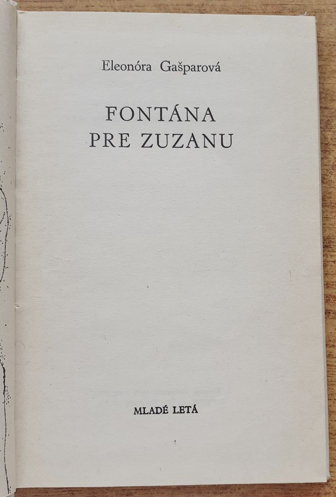 Fontána pre Zuzanu