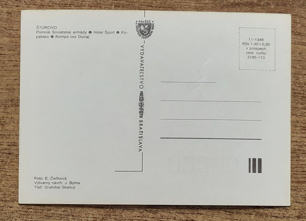 Štúrovo - Pomník Sovietskej armády - Hotel Šport - Kúpalisko - Kompa cez Dunaj
