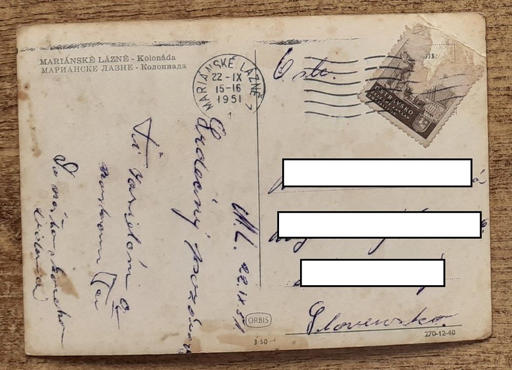 Mariánské Lázně - Kolonáda - 1951