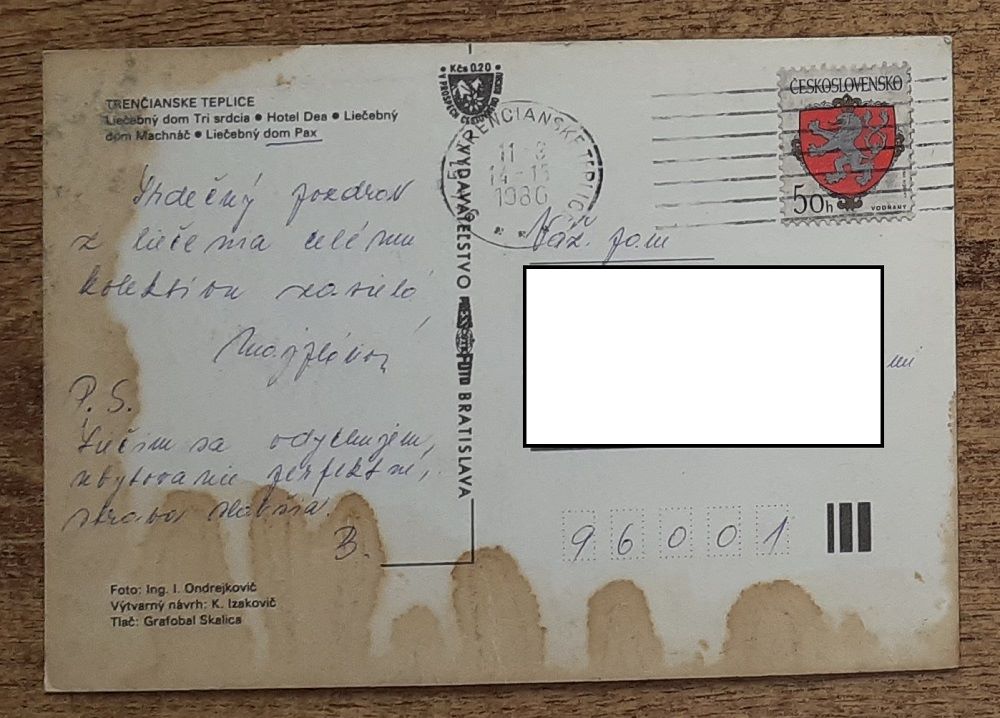 Trenčianske Teplice - Liečebný dom Tri srdcia - Hotel Dea - Liečebný dom Machnáč - Liečebný dom Pax - 1980
