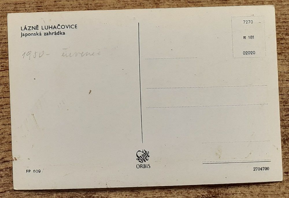 Lázně Luhačovice - Japonská zahrádka - 1950