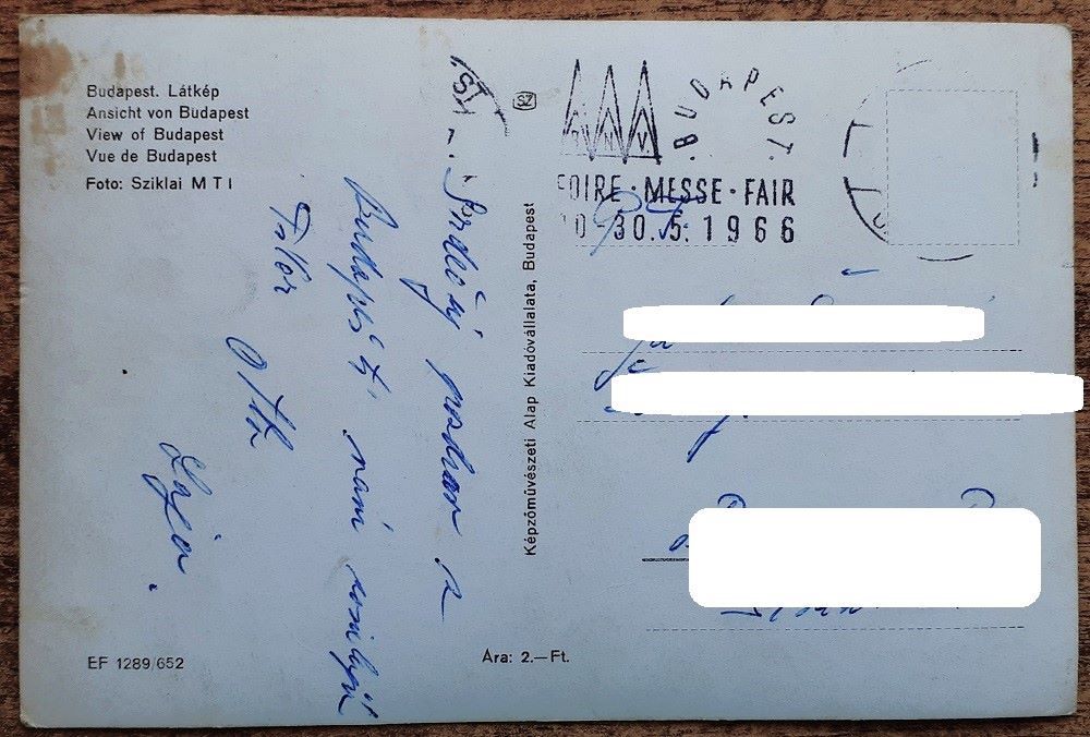 Maďarsko - Budapešť - Látkép - 1966