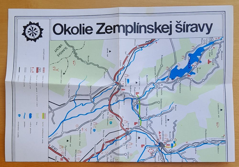 Zemplínska Šírava, bedeker + mapa Okolie Zemplínskej Šíravy
