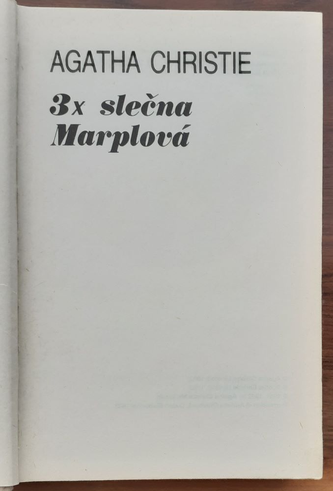 3x slečna Marplová / SPKK