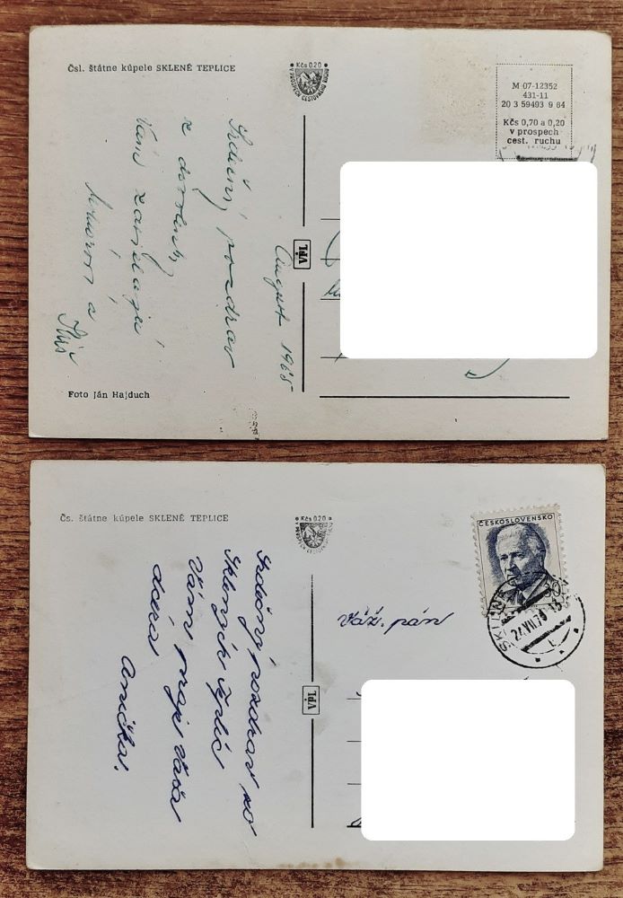 Sklené Teplice - 2 ks