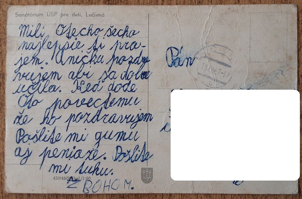 Lučivná - Sanatóriun ÚSP pre deti - 1967