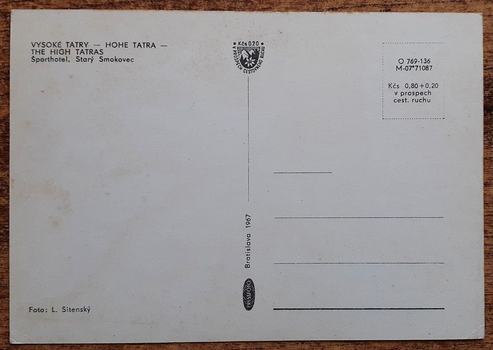 Vysoké Tatry - Športhotel - Starý Smokovec - 1967