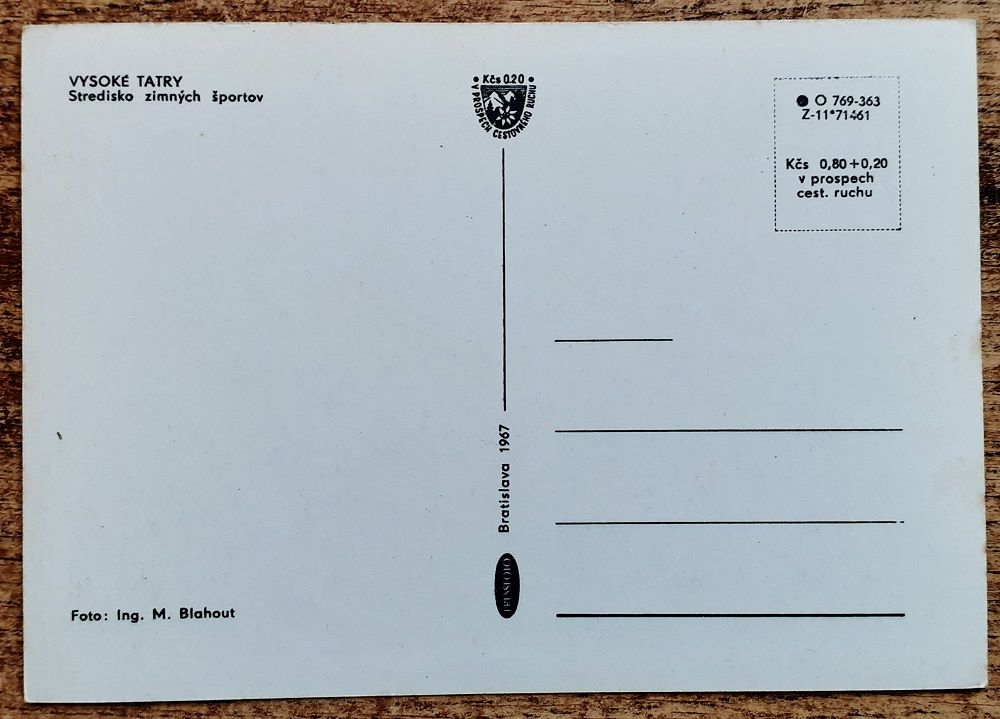 Vysoké Tatry - Stredisko zimných športov - 1967