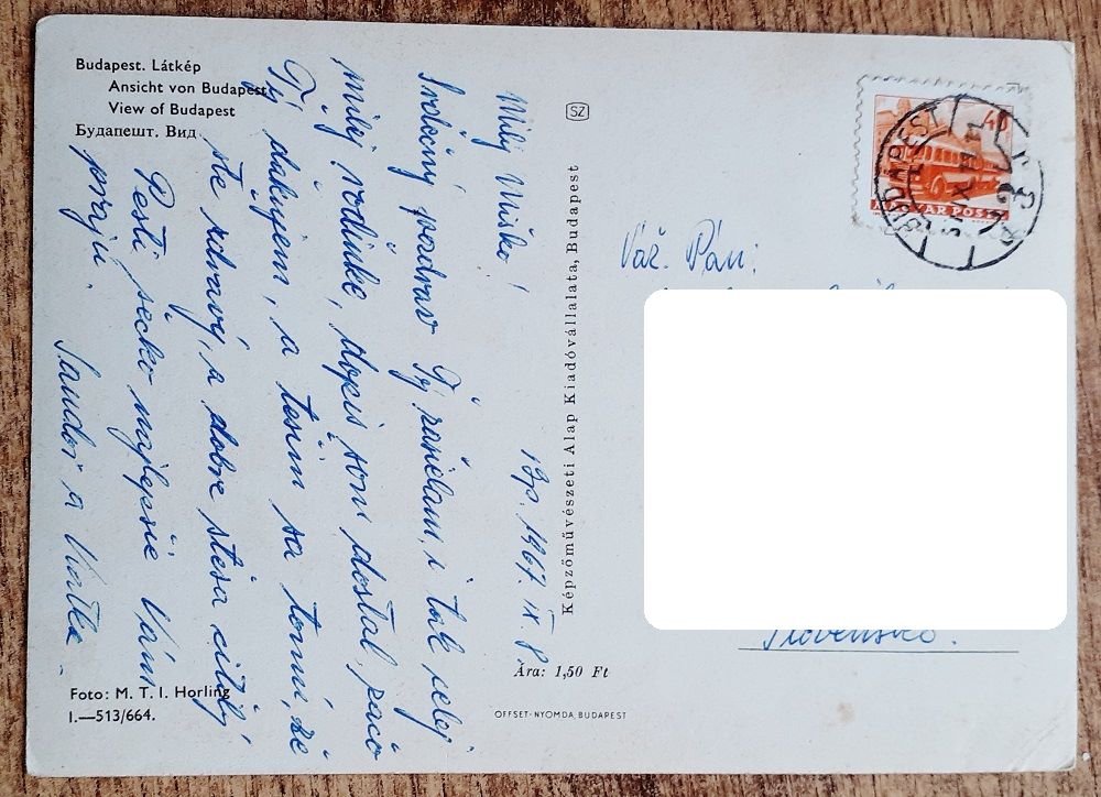Maďarsko - Budapešť - Látkép - 1967?