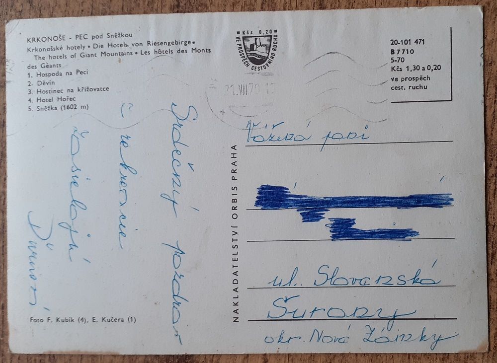 Krkonoše - Pec pod Sněžkou - 1970