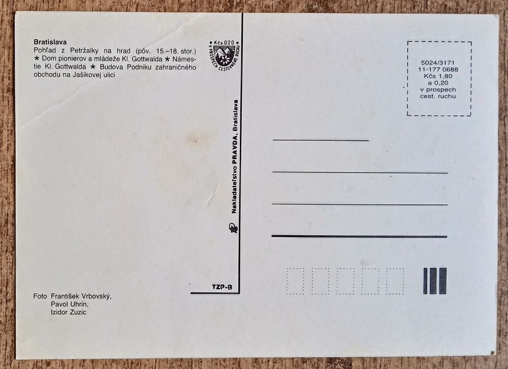 Bratislava - Dom pionierov a mládeže Kl. Gottwalda - Námestie Kl. Gottwalda - Budova Podniku zahraničného obchodu