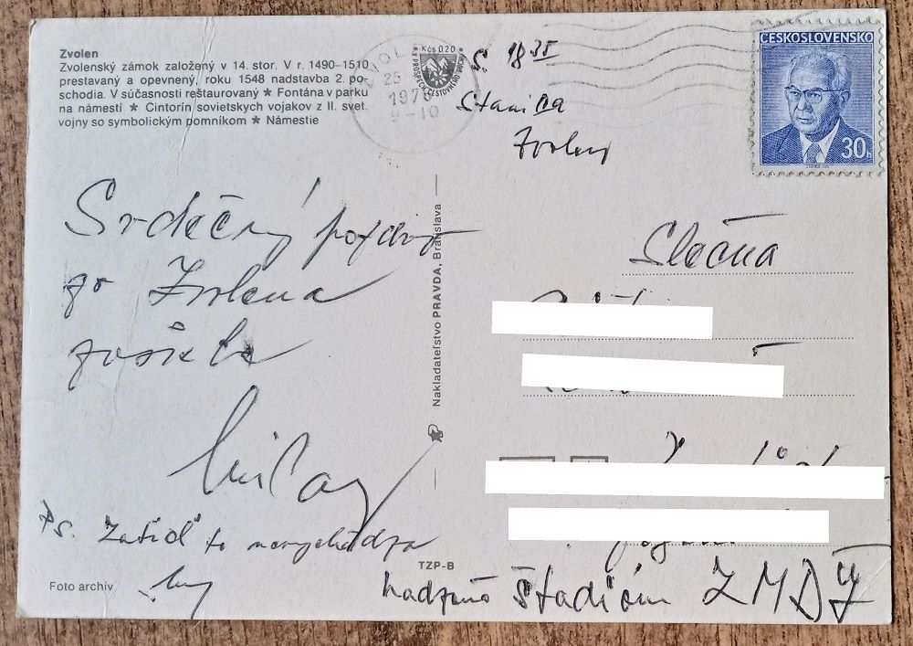 Zvolen - Zvolenský zámok - 1978