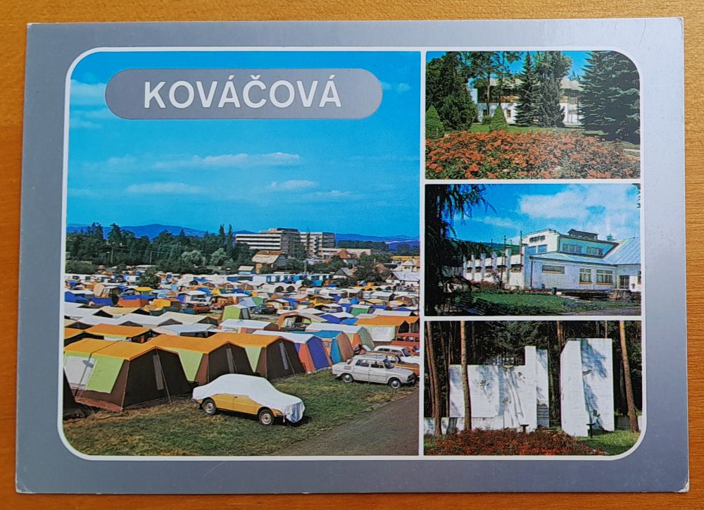 Kováčová - Kúpele - Rybník - Stanová základňa - MNV - Kúpalisko - Pioniersky tábor Mäsiar