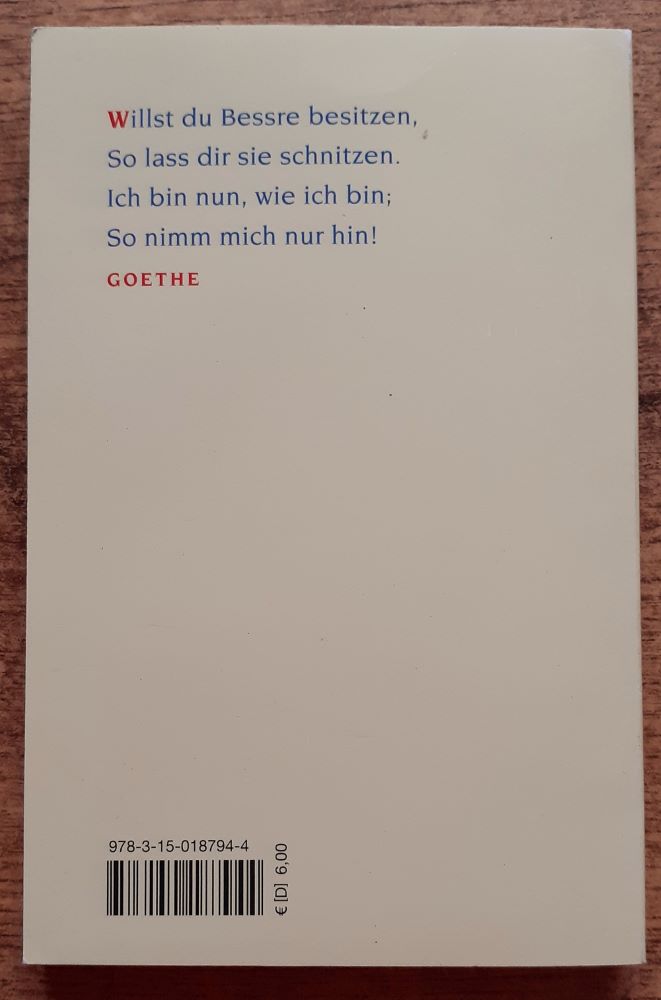 Goethe zum Vergnugen