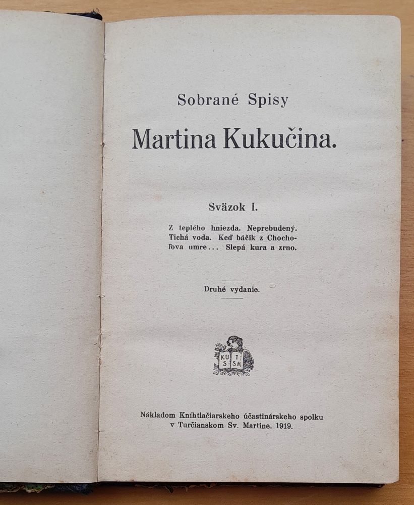Sobrané spisy Martina Kukučína