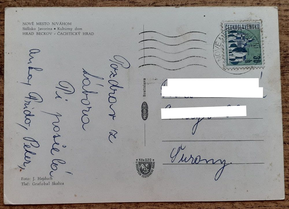 Nové Mesto nad Váhom - Sídlisko Javorina - Hrad Beckov - Čachtický hrad