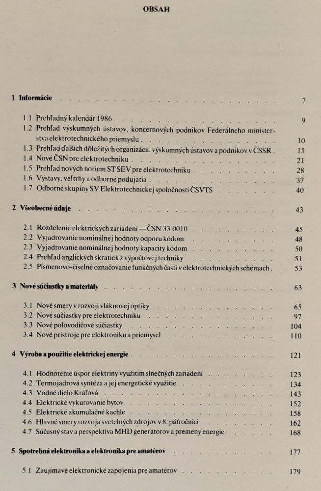 Elektrotechnická ročenka 1986