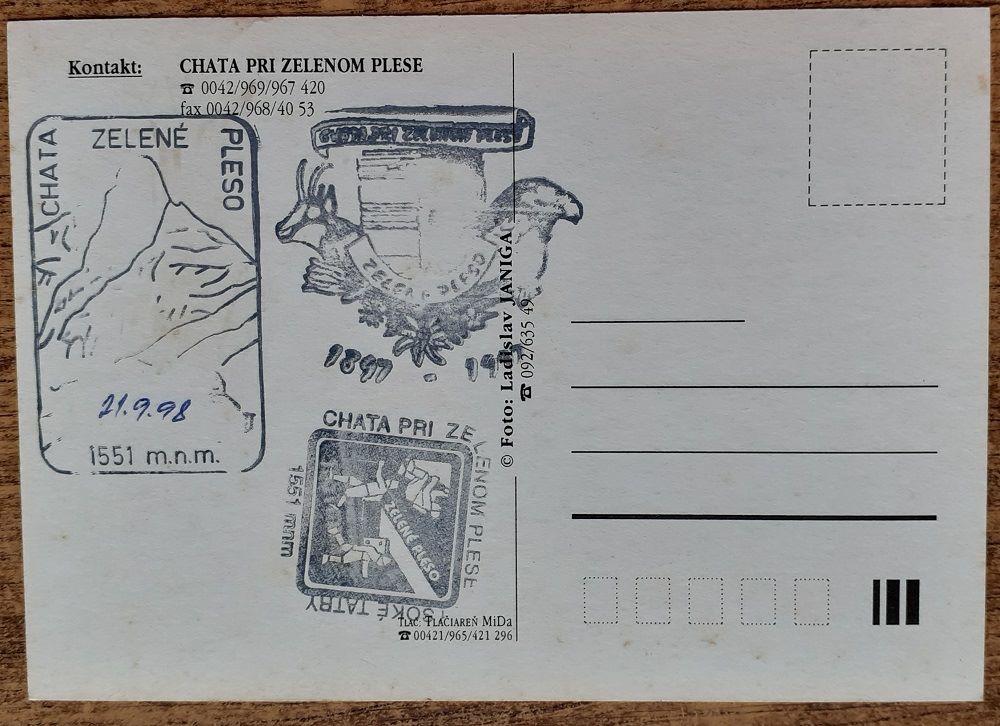 Vysoké Tatry - Chata pri Zelenom plese - 1998