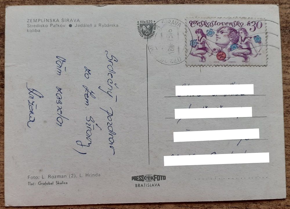 Zemplínska Šírava - Stredisko Paľkov - 1987?