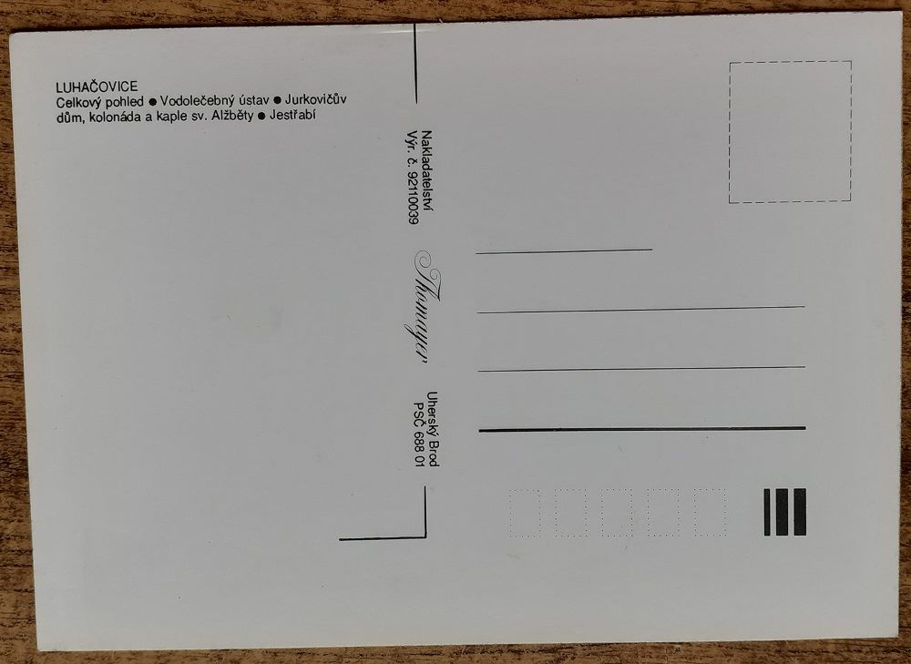 Luhačovice - Vodolečebný ústav - Jurkovičúv dúm - Jestřábí