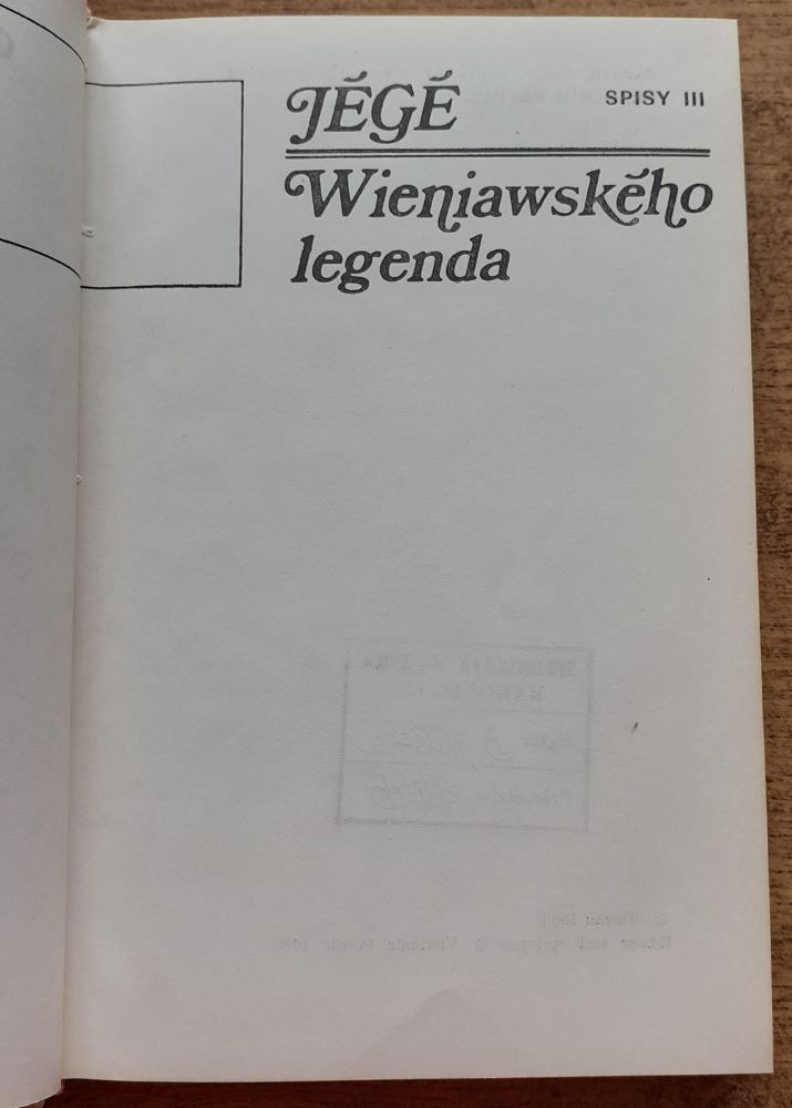 Wieniawského legenda