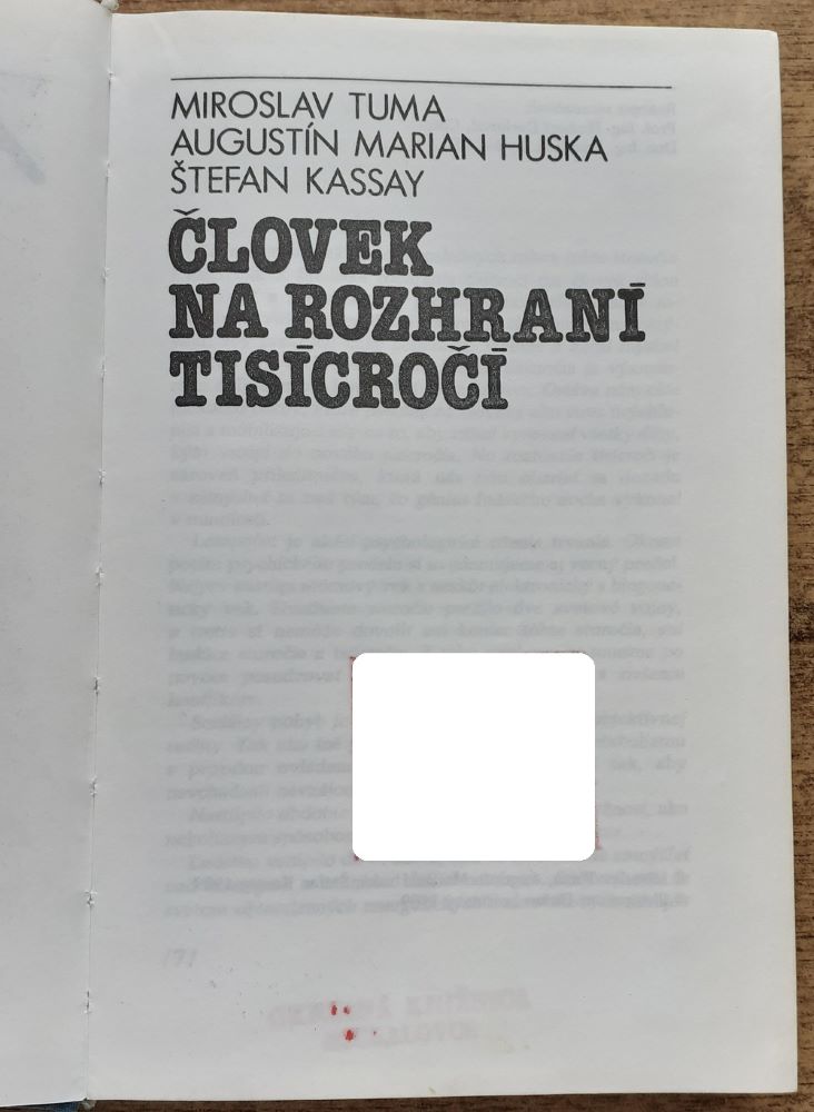 Človek na rozhraní tisícročí