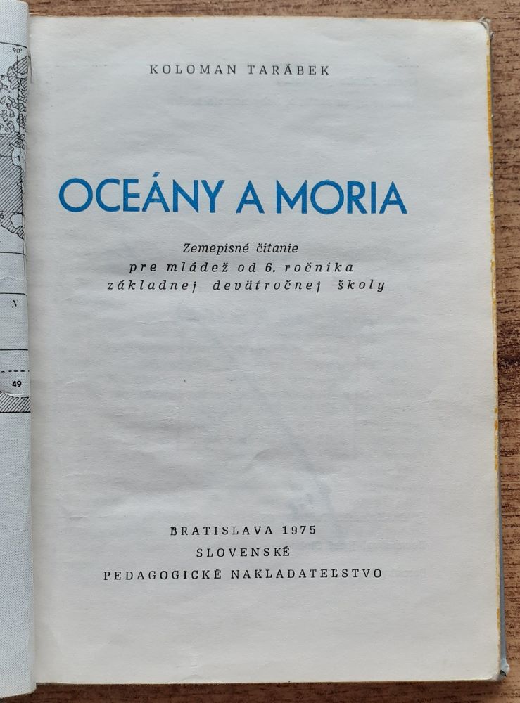 Oceány a moria / Zemepisné čítanie pre mládež od 6. ročníka ZDŠ
