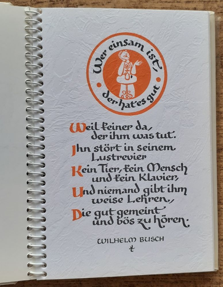 Gedanken und Gedichte von Wilh. Busch bis K. H. Waggerl