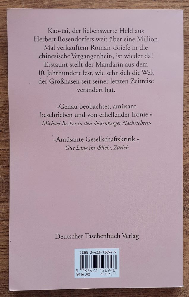 Die grosse Umwendung / Neue briefe in die chinesische Vergangenheit