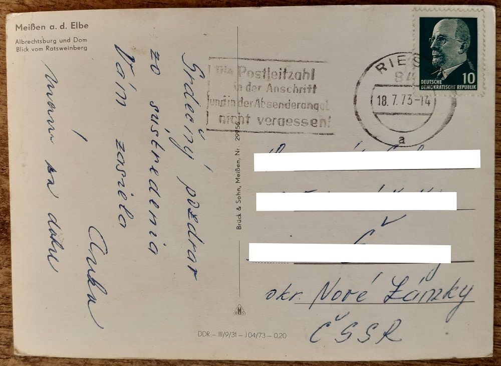 Nemecko - Meissen - 1973