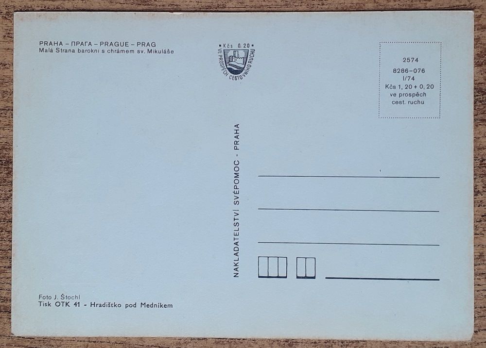 Praha - pohľadnica