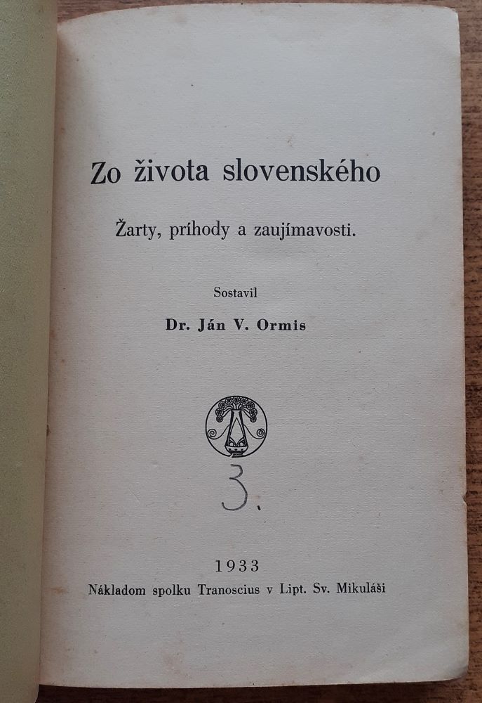 Zo života slovenského / Žarty, príhody a zaujímavosti